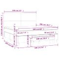 vidaXL Posteľný rám boxspring s matracom čierny 160x200 cm látka