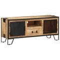 vidaXL TV skrinka 110x31x46 cm surové mangovníkové drevo