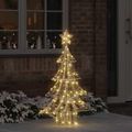 vidaXL Vianočný stromček 120 LED Teplá biela 120,5 cm PET