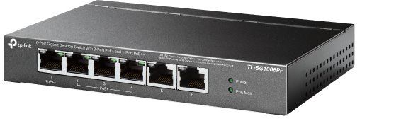 Switch TP-Link TL-SG1006PP 2x GLAN, 3x GLAN s PoE+, 1x GLAN s PoE++