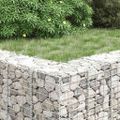 vidaXL Gabiónové vyvýšené záhony 3 ks 30x30x150 cm, železo