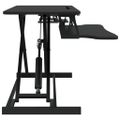 VidaXL Nastaviteľný pracovný stôl 90x40x(13-50) cm oceľ a sprac. drevo
