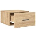 vidaXL Nástenné nočné stolíky 2 ks dub sonoma 35x35x20 cm