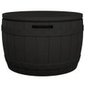 vidaXL 3-v-1 záhradný úložný box čierny polypropylén