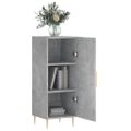vidaXL Komoda betónovo sivá 34,5x34x90 cm spracované drevo