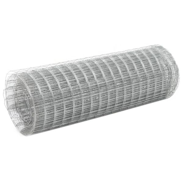 vidaXL Drôtené pletivo, pozinkovaná oceľ 10x0,5 m, strieborné