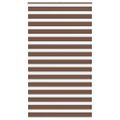vidaXL Zebra roleta hnedá 130x200 cm šírka látky 125,9 cm polyester