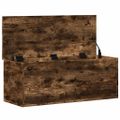 vidaXL Úložný box dymový dub 90x35x35 cm spracované drevo