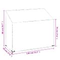 vidaXL Kryty na záhradnú lavicu 2ks, 8 očiek 130x70x70/88cm polyetylén
