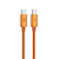 Forever Saffron kábel USB-C - USB-C 1,0 m 60W oranžový