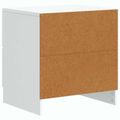 vidaXL Nočný stolík Biela 43 x 34,5 x 44,5 cm Kompozitné drevo
