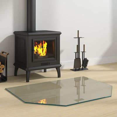 vidaXL Krbová sklenená doska šesťuholník 80x60 cm
