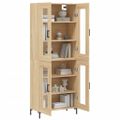 vidaXL Vysoká skrinka dub sonoma 69,5x34x180 cm spracované drevo