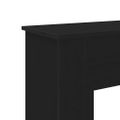 vidaXL Krb Surround Čierny dub 90x30x90 cm Konštruktérske drevo