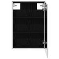 vidaXL Kúpeľňová zrkadlová skrinka Čierny dub 43 x 11,5 x 60,5 cm