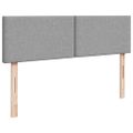 vidaXL Boxspring posteľ s matracom bledosivý 140x190 cm látka