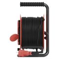 Predlžovací kábel EMOS P084256 na bubne 25 m / 4 zásuvky / guma / 230 V / 1,0 mm2 / IP44