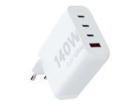 Sieťový adaptér - GaN2 Ultra - 140 watt - QC 3.0, napájanie Power Delivery 3.1 - 4 výstupné konektory (USB, 3 x USB-C)