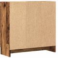 vidaXL Knižnica staré drevo 82,5x30,5x80 cm kompozitné drevo