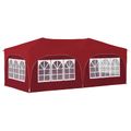 vidaXL Prístrešok na párty 575 x 288 x 245 cm Vínovo červená