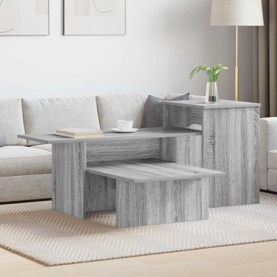 vidaXL Konzolový stôl Sivý Sonoma 91,5 x 35 x 38,5 cm Kompozitné drevo