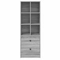vidaXL Highboard so zásuvkou Sivý Sonoma 45,5 x 34 x 127 cm