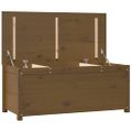 vidaXL Úložný box medovo-hnedý 110x50x45,5 cm masívna borovica