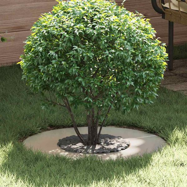 vidaXL vhodný pre ploché stromové krúžky 5 pcs Strieborná Ø30 / 60 cm