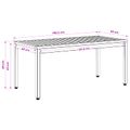 vidaXL Konferenčný stolík Prírodná a kávová 50 x 100,5 x 45 cm