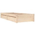 vidaXL Posteľný rám so zásuvkami 75x190 cm malé jednolôžko