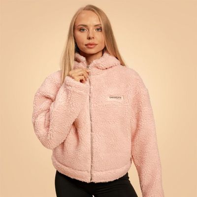 Dámska bunda Hoodie Bliss Pink - BeastPink, veľkosť XXL, veľkosť oblečenia XXL