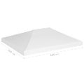 vidaXL Strieška na altánok 270 g/m², 4x3 m, biela