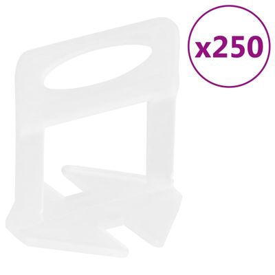 vidaXL Podložky na vyrovnávanie dlaždíc 250 ks 3 mm