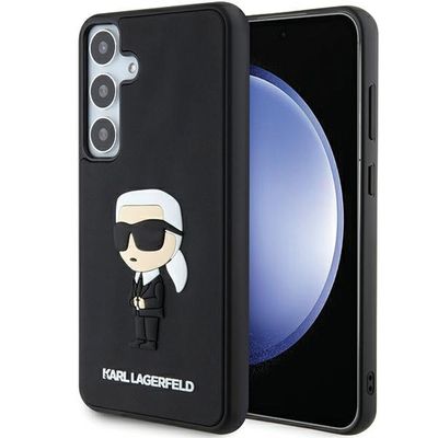 Puzdro Karl Lagerfeld pre Samsung Galaxy S24 KLHCS24S3DRKINK čierne HC 3D RUBBER IKONIK NFT