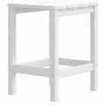 vidaXL Záhradná stolička Adirondack s podnožkou a stolíkom HDPE biela