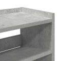 vidaXL Regál na topánky betónovosivý 80x25x100 cm spracované drevo