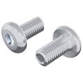 vidaXL Zámková skrutka Jednofarebný 2 ks Strieborná M6 x 12 mm Oceľ