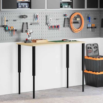 vidaXL Rámy na pracovné stoly 2 ks kovové 55x(69x95,5) cm čierne