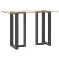 vidaXL Nohy barového stola v tvare T, 2 ks, antracitové, 40x35x(90-91) cm, oceľ