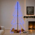vidaXL Vianočný stromček, kužeľ, 360 LED, dovnútra aj von 143x250 cm
