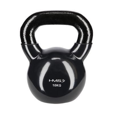 Kettlebell pokrytý vinylom HMS KNV10 10 kg, čierny