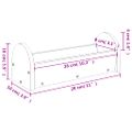 vidaXL Kŕmidlo na seno pre králiky 28x10x10 cm jedľový masív