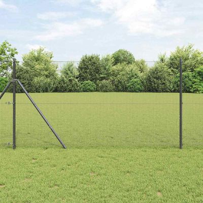 vidaXL Pevný kovaný drôtový plot 10 x 1 m (Š x V) PVC potiahnutá oceľ