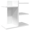 vidaXL Organizér na stôl, biely 42x21,5x42 cm, kompozitné drevo