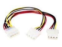 StarTech LP4 na 2x LP4 napájací Y rozdeľovač kábel M/F - LP4 rozdeľovač - Molex Y rozdeľovač - Molex rozdeľovač (PYO2L) - Elektrický kábel - 4-kolíkové interné napájanie (F) na 4-kolíkové interné napájanie (M) - 0,2 m - pre P/N: ATX2POWER450, ATX2POWR350E, ATX2POWR400E, HSB225S3R, IDE2SAT2, S25SLOTR, SATSASBP425