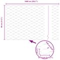 vidaXL Hexagonálny plot 0,8 x 10 m PVC Zelená