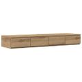 vidaXL Zásuvky pod posteľ Remeselný dub 120 x 36,5 x 16,5 cm
