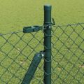 vidaXL Pletivový plot s betónovým podstavcom 1 x 25 m Zelená Sieťovina