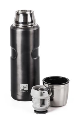 Termoska G21 na pitie, 500 ml, oceľovo šedá