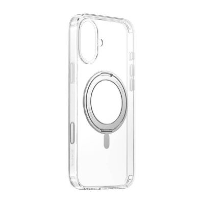 Baseus SkyRing 360° magnetické puzdro iP16 so stojanom (priehľadné)